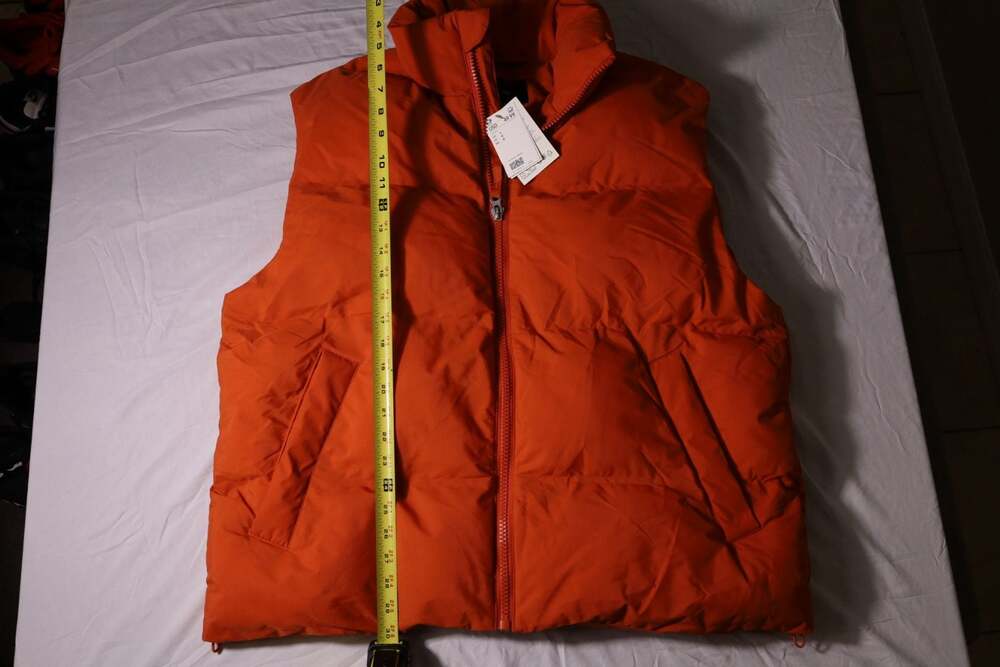 H&M Men's Orange Water-Repellent Puffer Vest